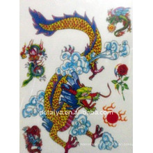 autocollants de tatouage temporaire de dragon